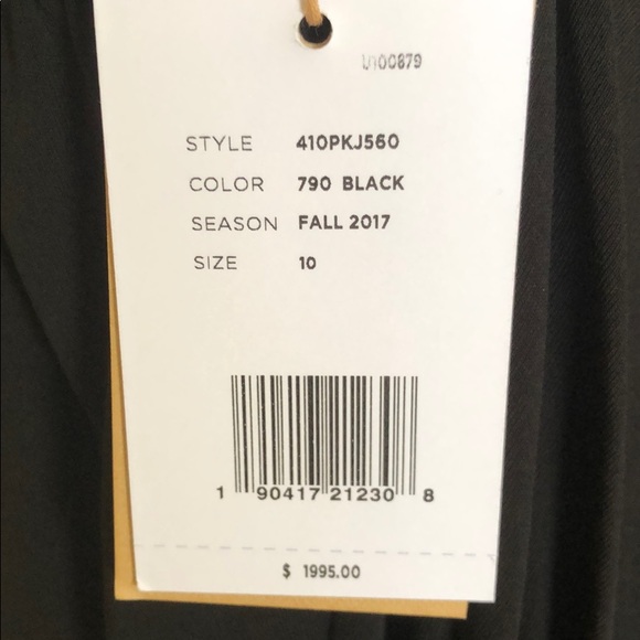 NWT Michael Kors Collection Black Dress Sz. 10 - Picture 9 of 10